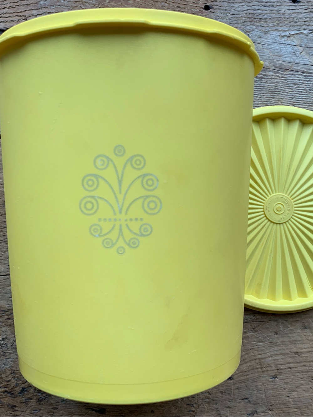 Bright Daffodil Yellow Servalier Canister by Tupperware